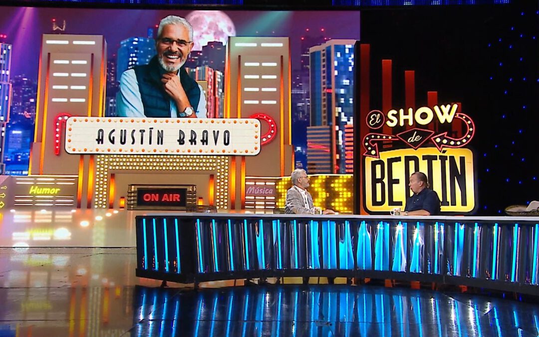 El icónico presentador Agustín Bravo, transmite su carisma en ‘El Show de Bertín’